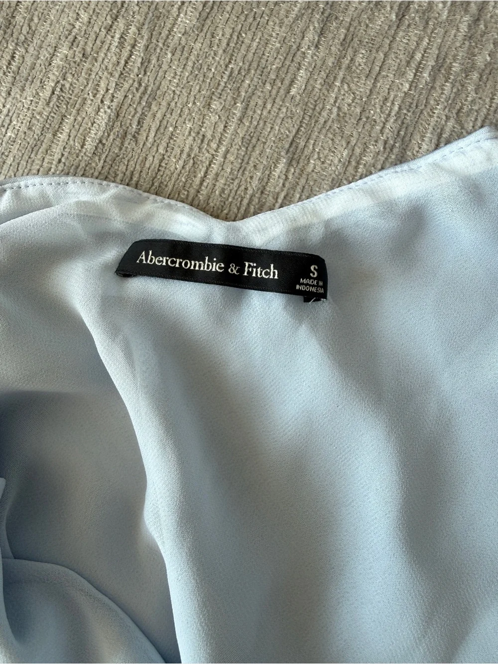 Abercrombie & Fitch Light Blue Halter Maxi Dress